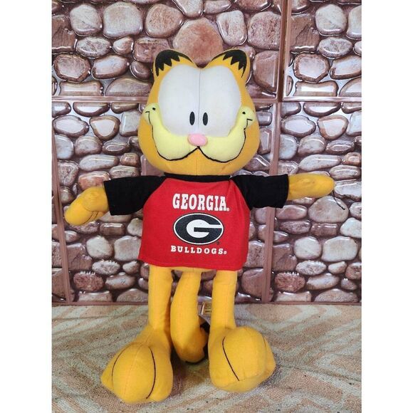 13" Garfield The Cat in A Georgia Bulldogs Shirt Collegiate Licensed Toy Factory - Picture 1 of 6